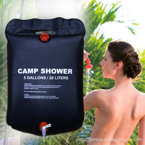 energy efficient 20L water heater camping solar bath bag